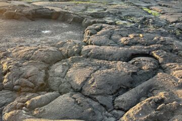 Typical ocean front, lots of lava rock